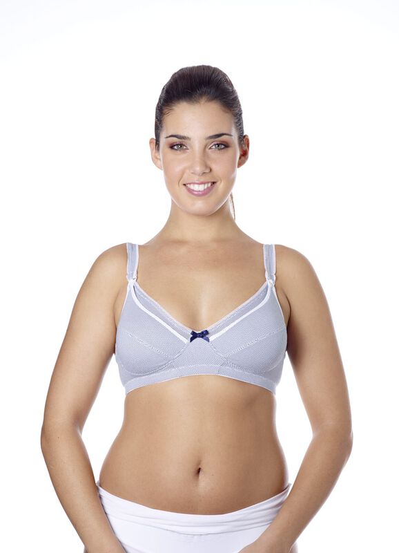 Cotton Stretch Nursing Bra (Pattern) image number 4